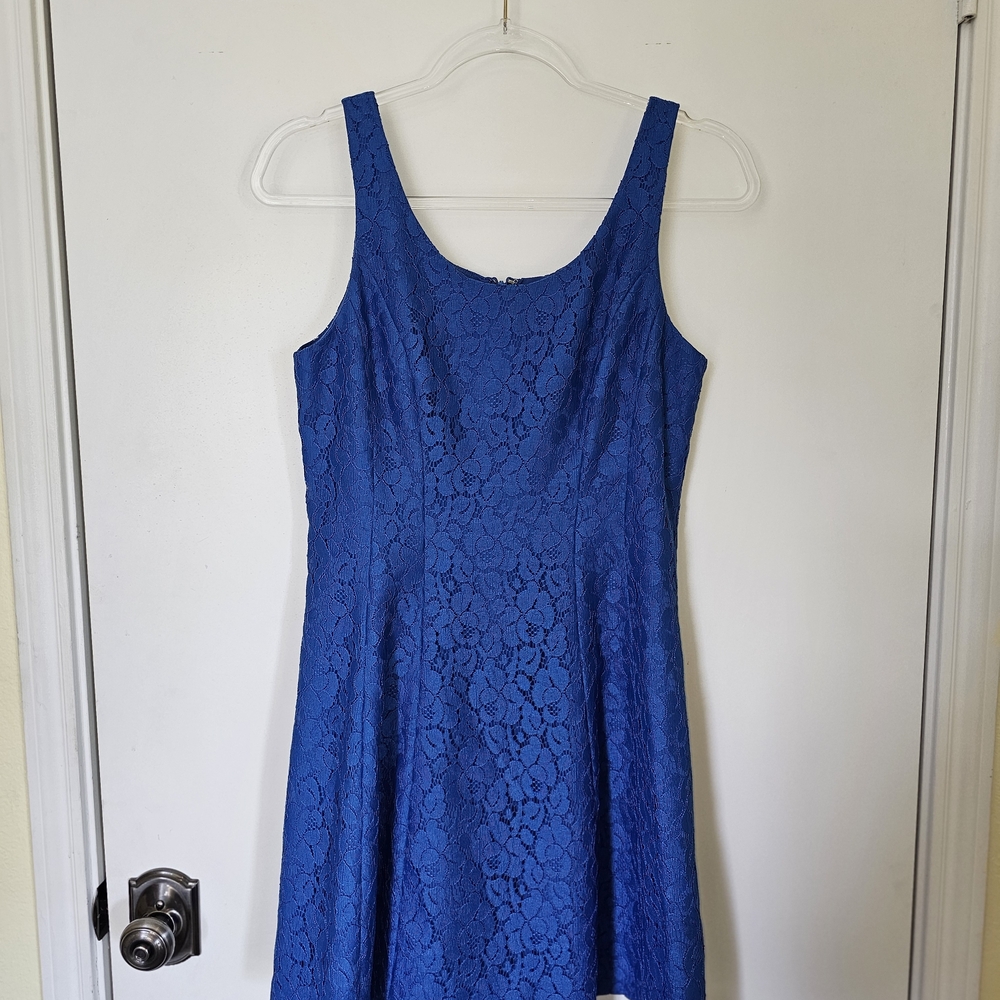 Cynthia Steffe Royal Blue Lace Mini Dress